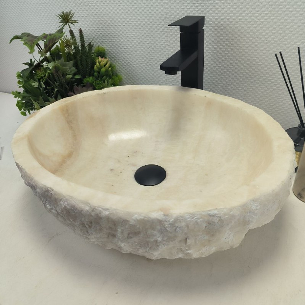 Раковина из оникса Erozy White EO-62525 51*41*15 0104