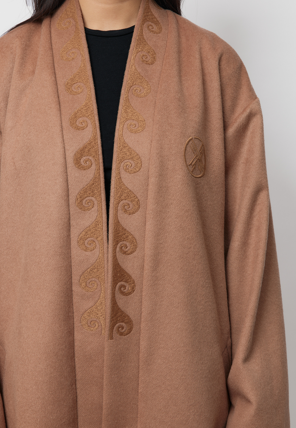 Шапан шерстяной удлиненный OYU TOLQYN CAMEL