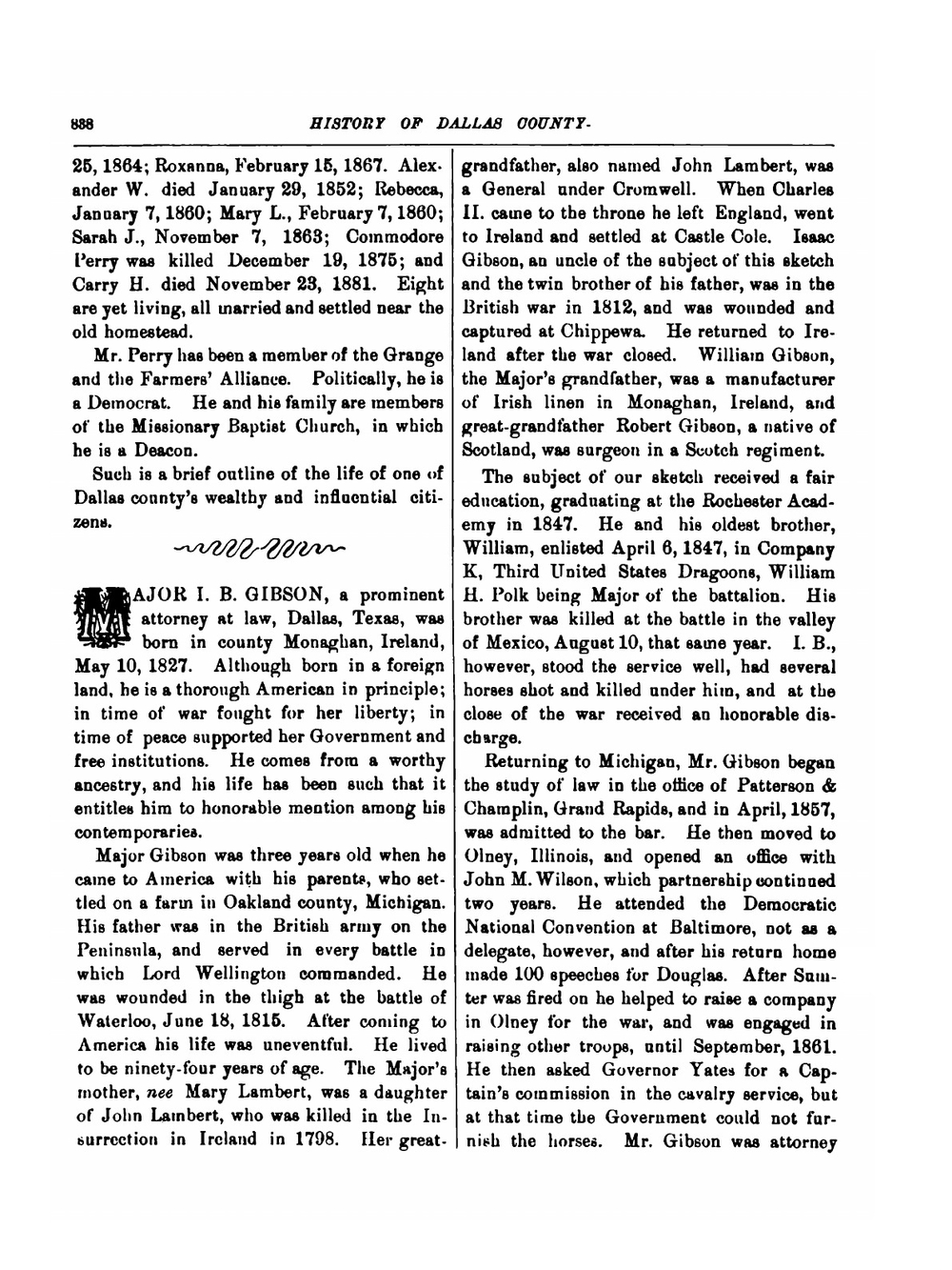 Memorial and biographical history of Dallas county, Texas. Part 2 | Lewis Publishing
