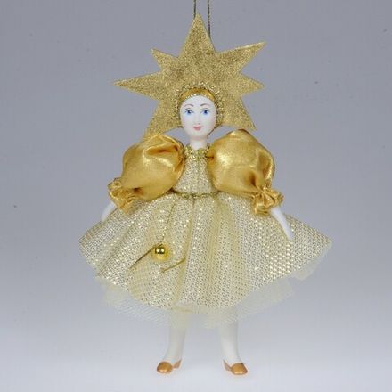 Ёлочная игрушка Девочка в костюме звёздочки
