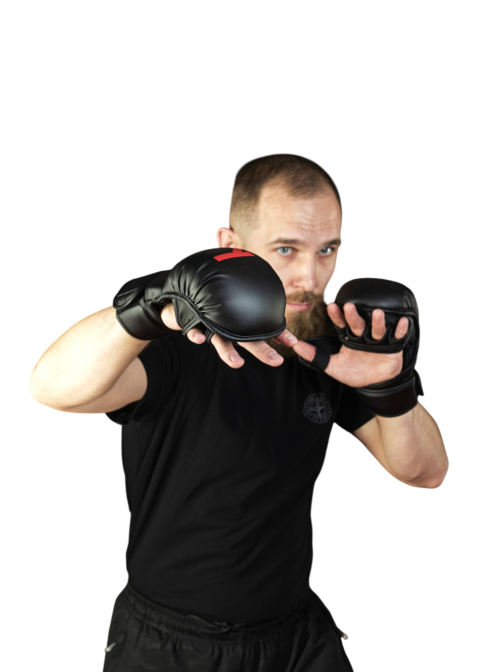 Перчатки для ММА черные Tomorrow Star