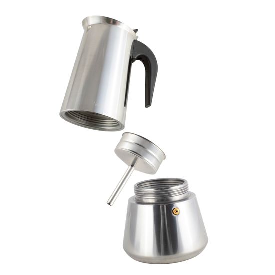 Кофеварка гейзерная 650 мл. 12 порций Kamille KM 0553 из нержавеющей стали