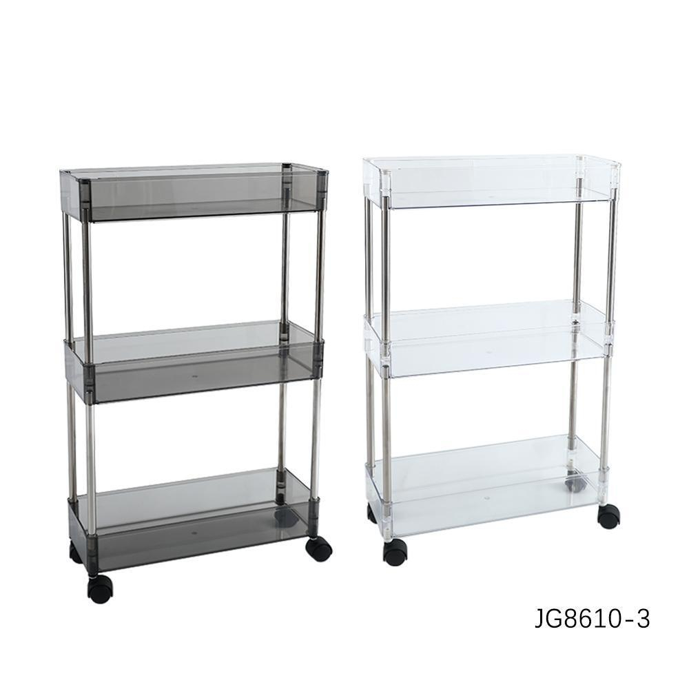 Этажерка 3-х ярусная на колесах, 37*13,3*63см, JG8610-3CR