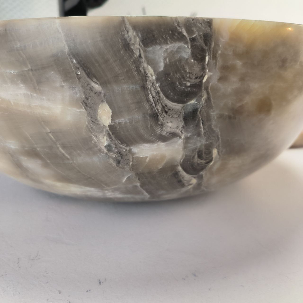 Раковина из оникса Bowl Grey TinLip BO-62932 40*40*15 44