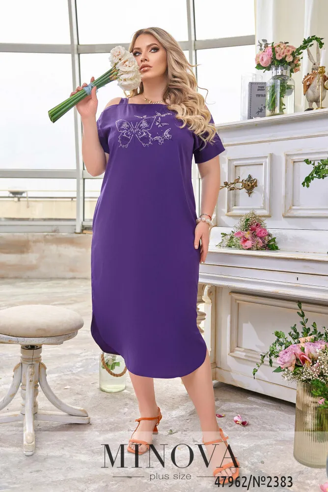 Платье 2383-фиолетовый Minova