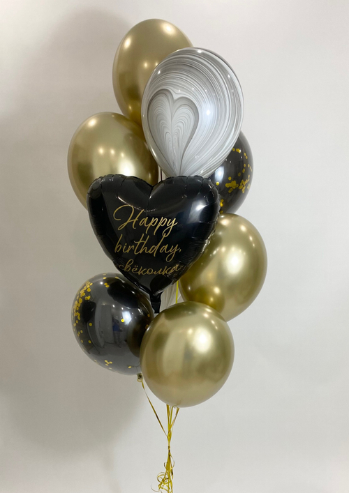 Композиция с именным сердцем