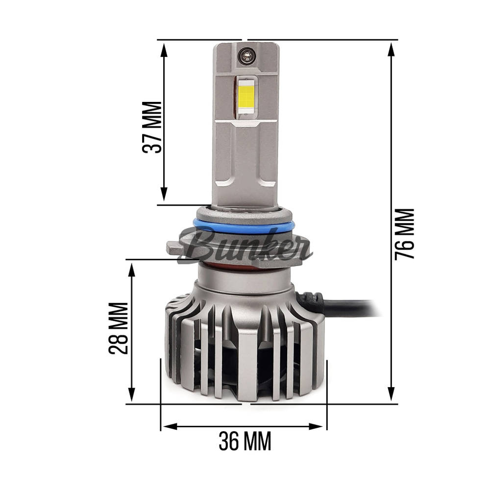 Светодиодные автомобильные LED лампы Sariti F7 HB4 (9006) - EMC 6000K 12V