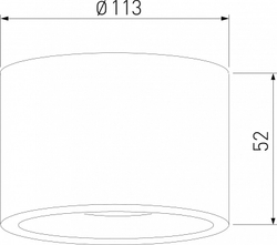 Накладной светильник Elektrostandard Light LED 35141/H черный