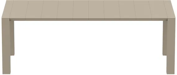 Раздвижной уличный стол Vegas 180-220х100 см, бежевый