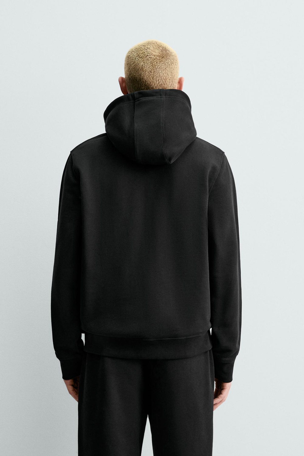 ZARA ТОЛСТОВКА НА МОЛНИИ С КАПЮШОНОМ HEAVYWEIGHT ORIGINS, ЧЕРНЫЙ