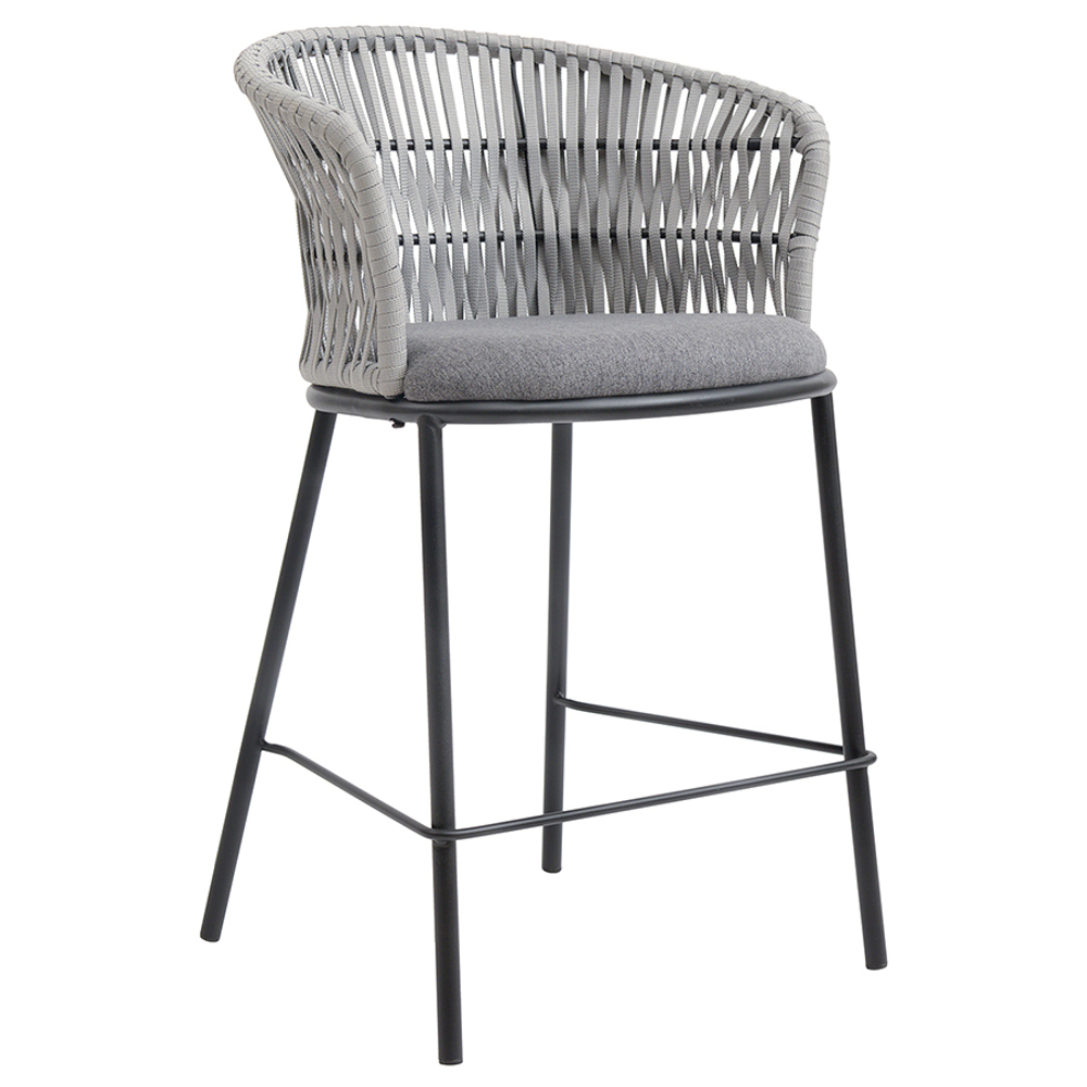 Стул полубарный Haugen, темно-серый/светло-серый