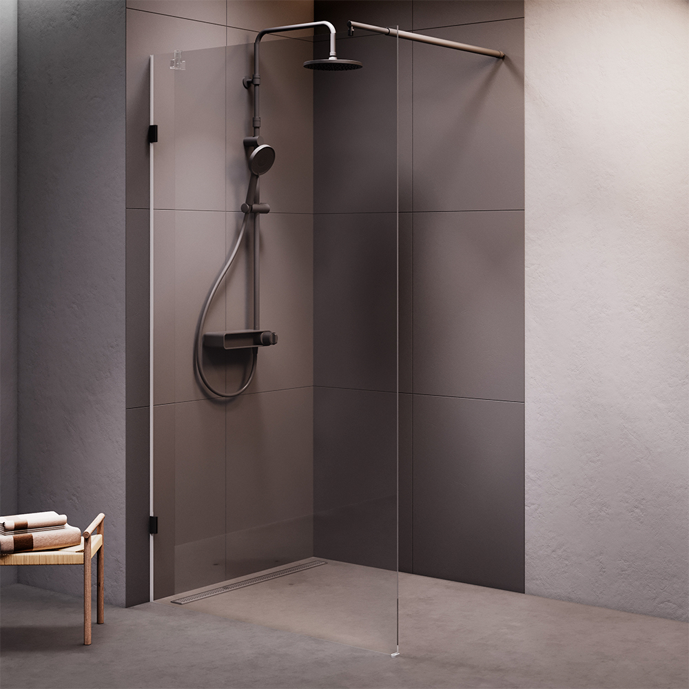 Душевая перегородка 110x195 см AM.PM X-Joy W94UWI-110-F1-BTE