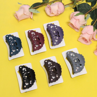 Заколка-краб для волос на блистере «Caiista Collection - Runi», микс 6 цветов, 8,5см