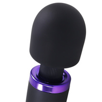Беспроводной черный вибратор-wand 31,8см Doc Johnson Merci Power Wand 2400-11-BX