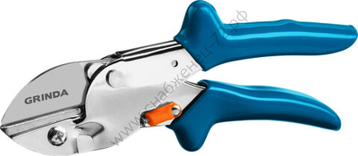 GRINDA P-44, 190 мм, закаленная сталь, стальные рукоятки, покрытие ПВХ, контактный секатор, PROLine (423444)