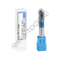 Фреза твердосплавная сферическая  8мм (L=60, l=16, хв=8) Z4 35° по закаленной стали BRHM-4B-R4.0 HRC