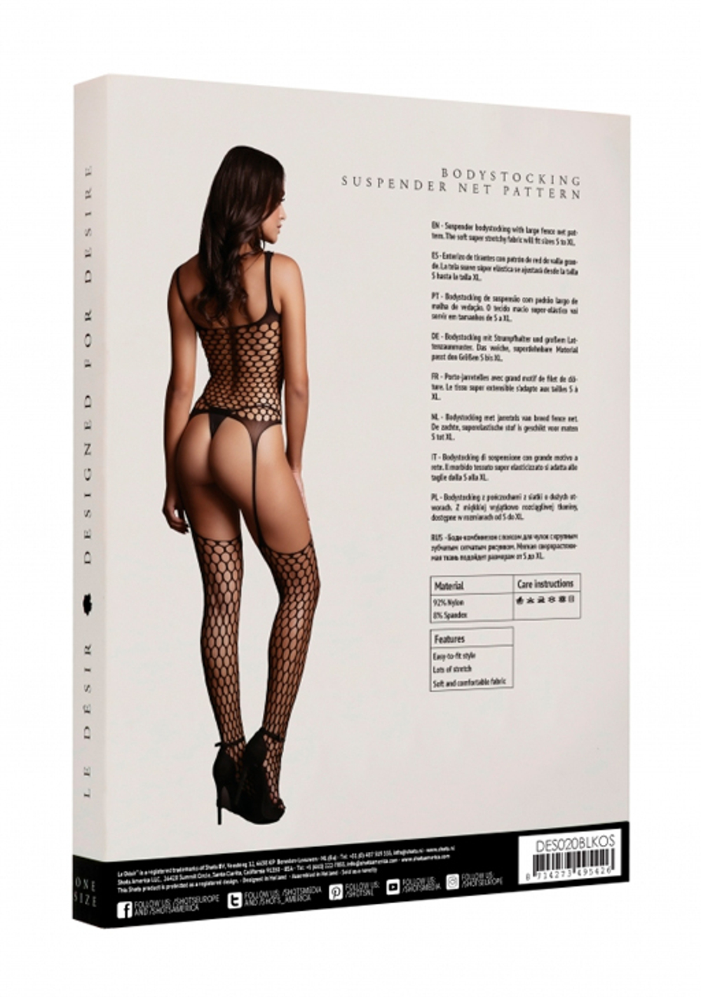 Боди-сетка Fence Suspender Bodystocking