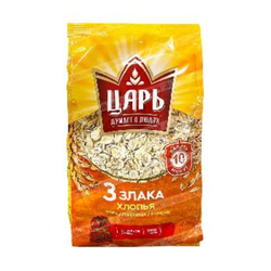 Хлопья Царь 3 злака 400 гр
