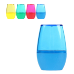 Точилка "Oval" с контейнером, 1 отверстие, 4 цвета микс