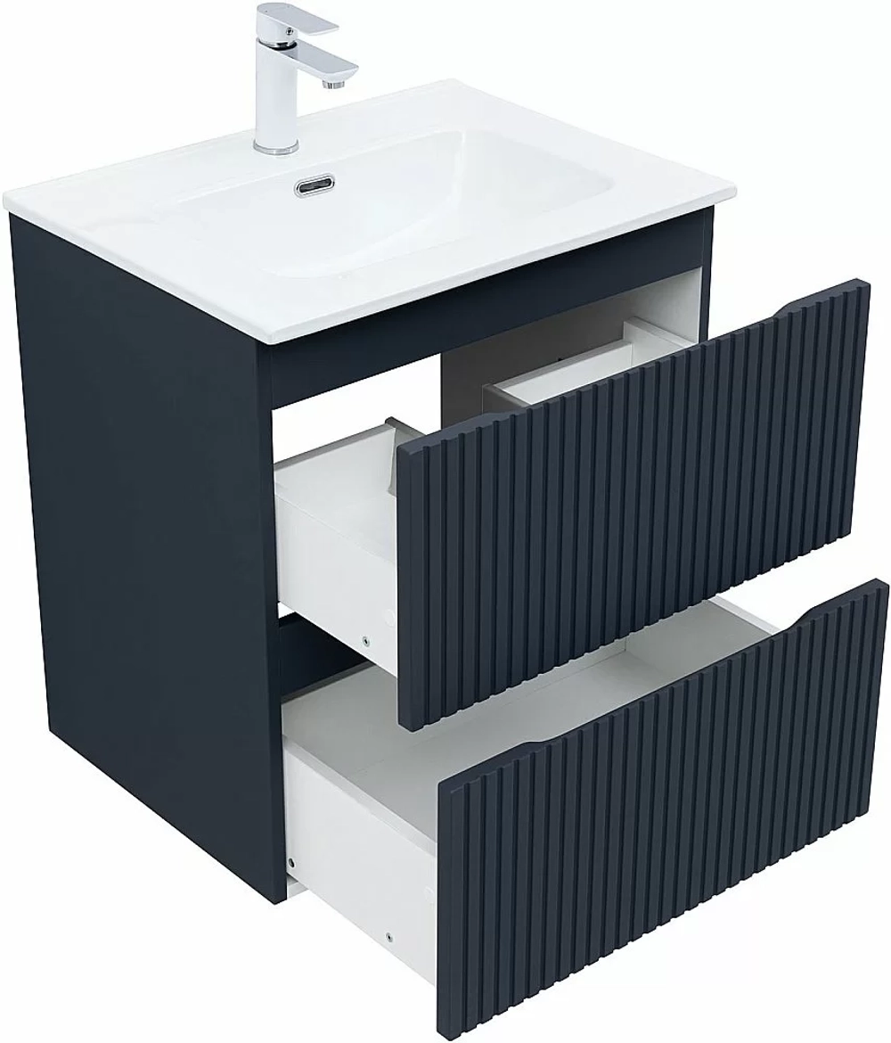 Тумба с раковиной Aquanet Джейн (Flat) 335427/330429 60 маренго