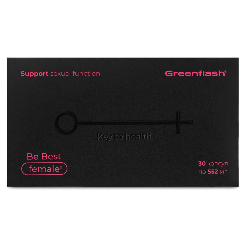 Greenflash Be Best Female Для женского здоровья, высокого уровня энергии, 30 капсул
