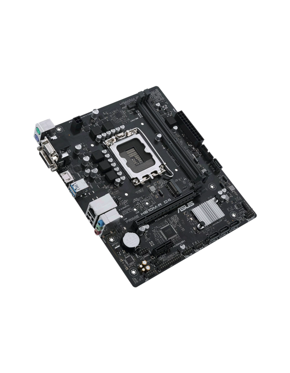 ASUS PRIME H610M-R D4-SI, LGA1700, H610, 2*DDR4, 4*SATA, 1*M.2, 4*USB 3.2, 1*PCIx16, 1*PCIx1, VGA+HDMI+DVI-D, mATX; 90MB1B40-M0ECY0