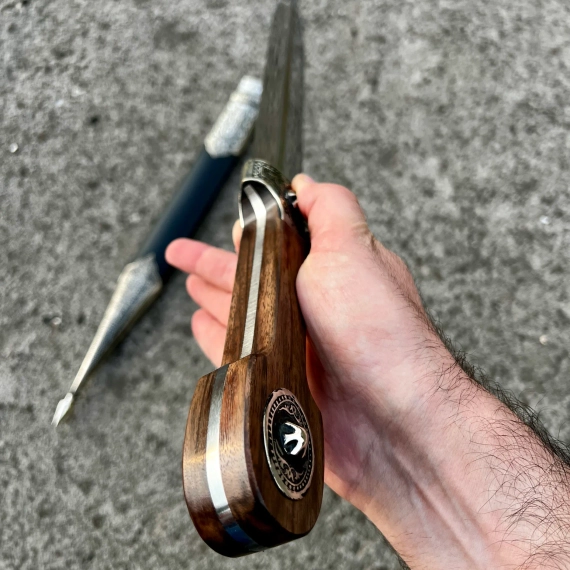 Кинжал кавказский из стали 65х13 (62см)