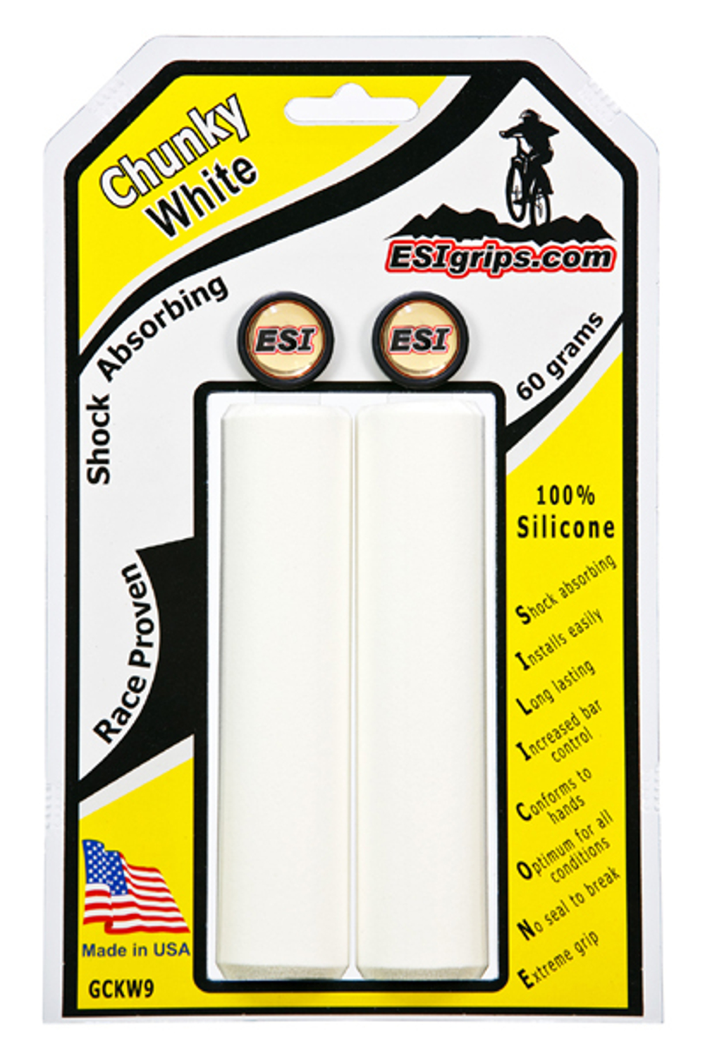 Грипсы ESI Chunky, White GCKW9