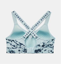 ТОП теннисный Under Armour Women's Armour Infinity High Printed Sports Bra - небесный