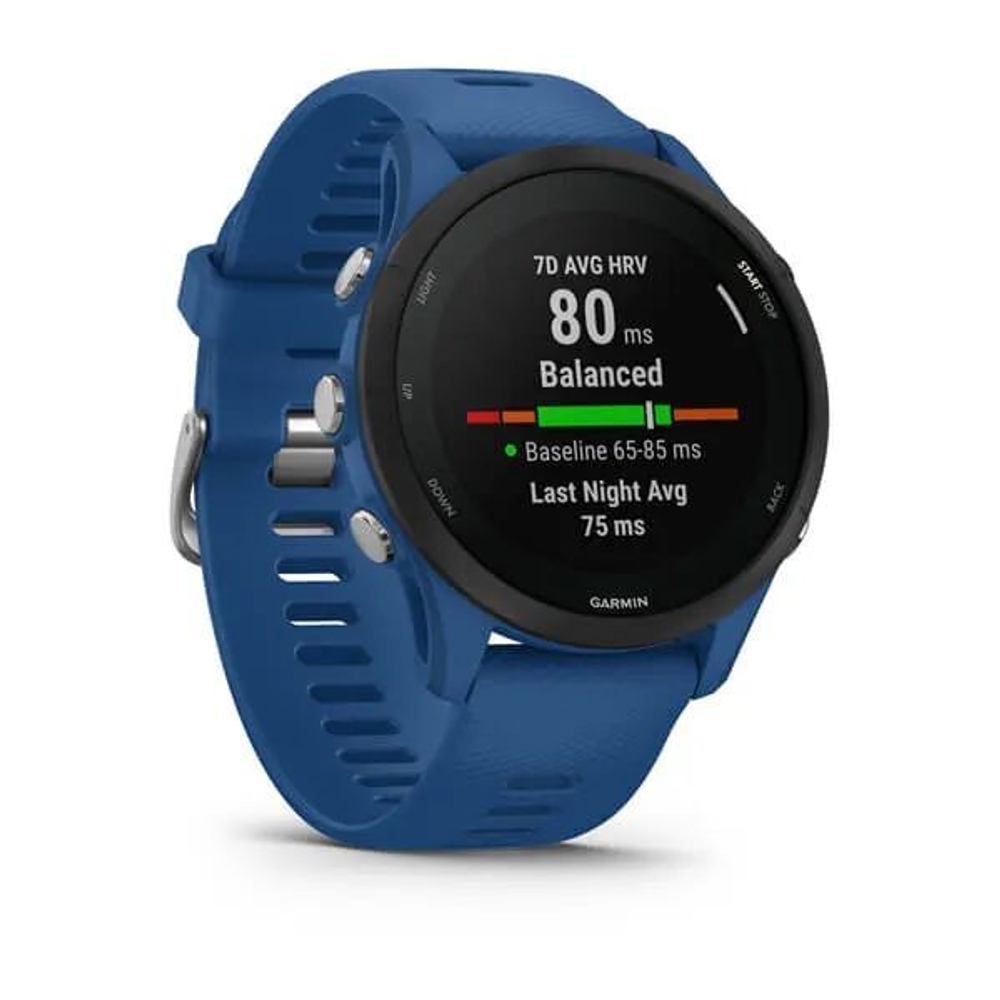 Смарт часы Garmin Forerunner 255 с синим ремешком
