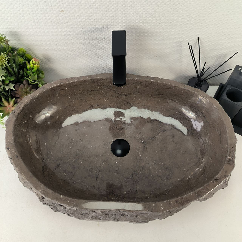 Раковина из мрамора Erozy Grey EM-65017 69*47*15 0892