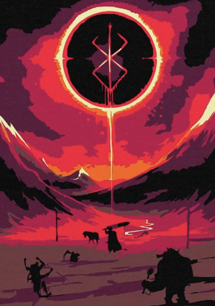 Картина по номерам Берсерк Знак