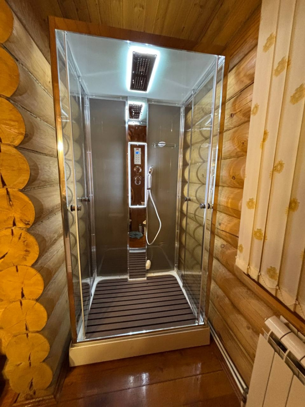 Душевая кабина AvaCan (АваКан) Z1911LEDMT с низким поддоном, с ГМ, с электрикой и LED подсветкой, 110х90х220