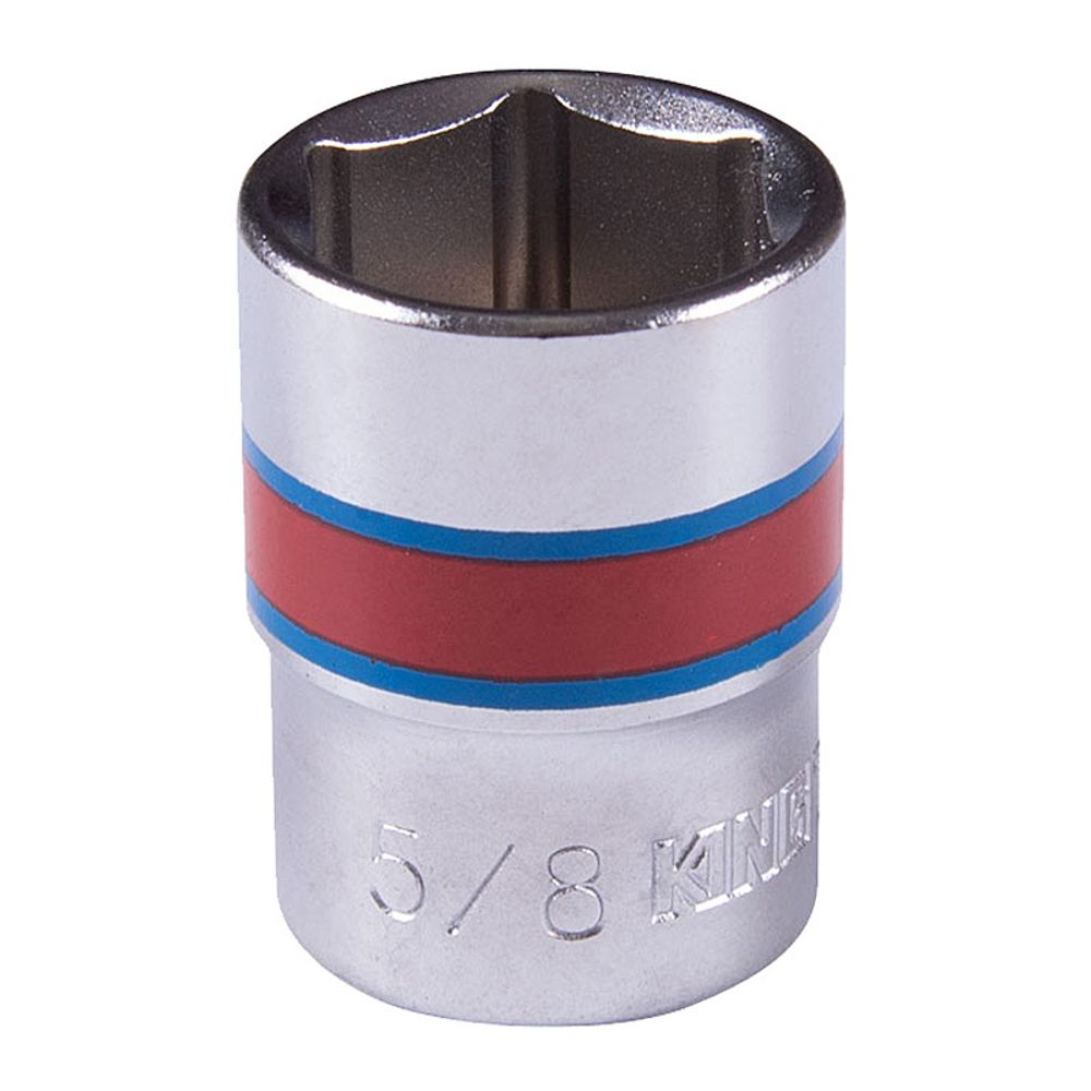 KING TONY (333520S) Головка торцевая стандартная шестигранная 3/8&quot;, дюймовая 5/8&quot;