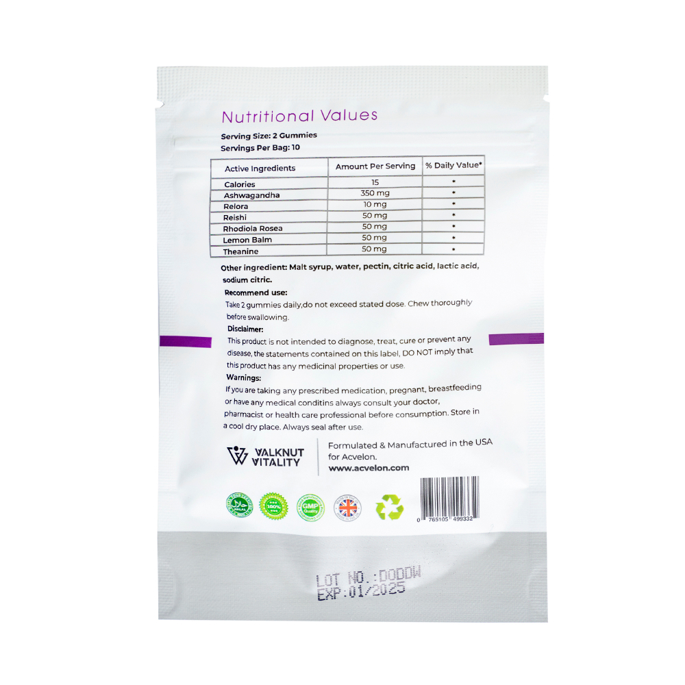 Acvelon Stop stress relief gummies