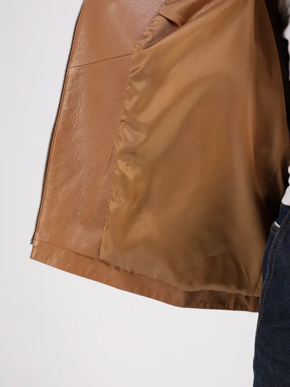 Кожаная куртка демисезонная косуха