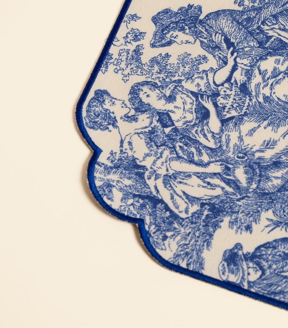 Ланчмат – С вышивкой, синий | Сельская жизнь