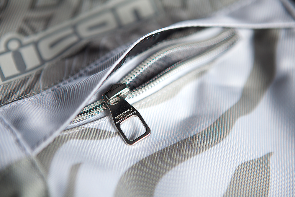 Мотокуртка - ICON HELLA 2 (женская, текстиль, белая)