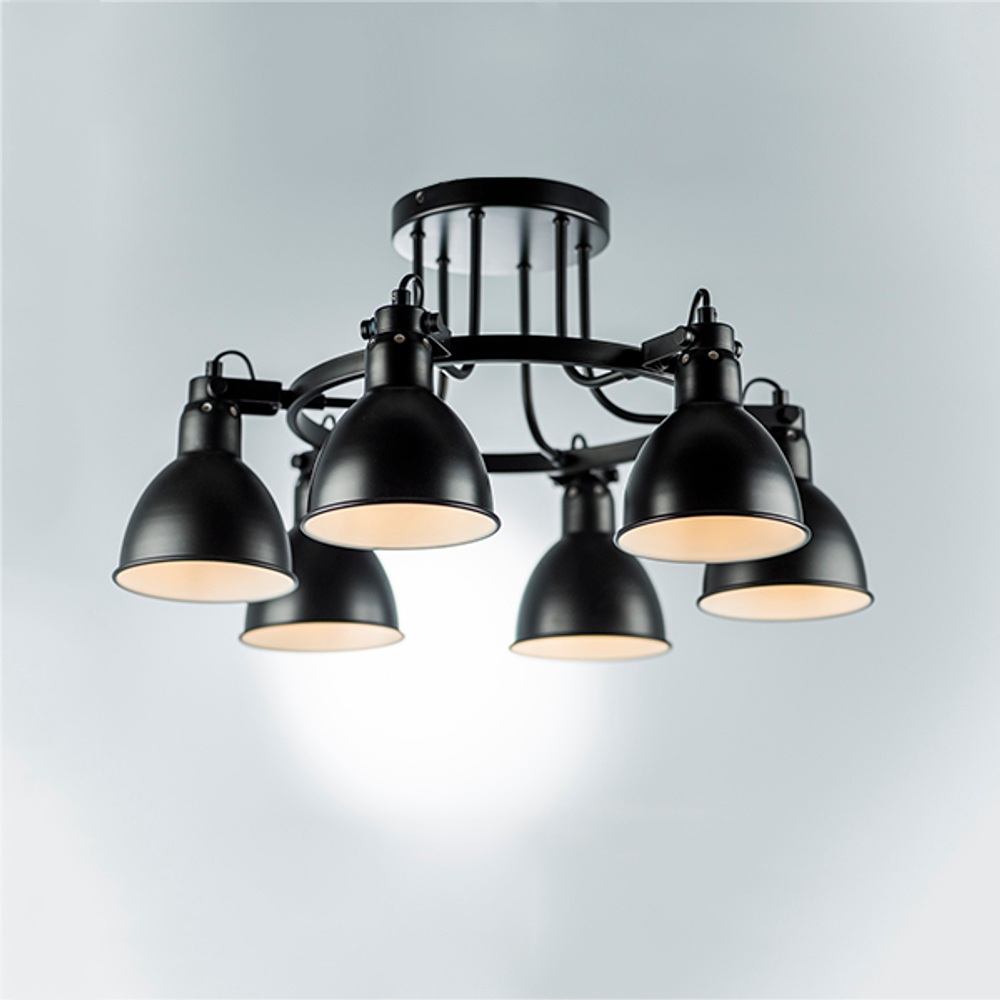 761067 Люстра ACROBATA 6х40W E14 ЧЕРНЫЙ