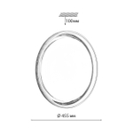 7697/DL MARON SN 147 Светильник пластик/белый/прозрачный LED 48Вт 3000-6000K D455 IP43 пульт ДУ HANI