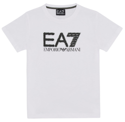 Футболка для мальчика теннисная EA7 Boys Jersey T-Shirt - white