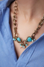 HMG 1013 бирюза Колье арт.2500