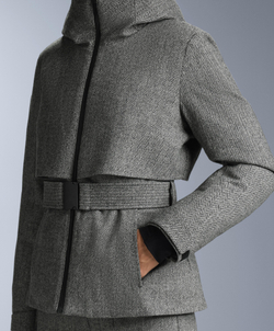 Oysho Водостойкая куртка FELLEX® Wool Blend SKI, антрацитово-серый