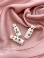 Фиксатор белый для шнура цилиндр