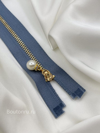 Молния серая золото жемчуг