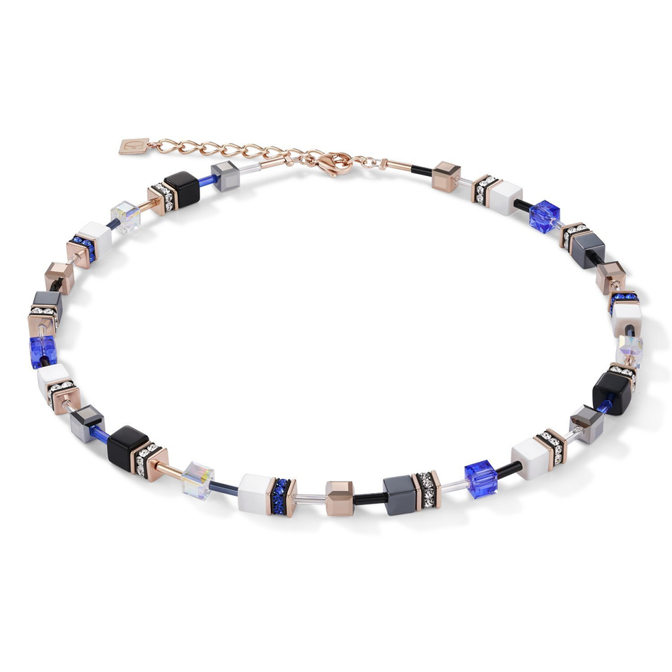 Колье Coeur de Lion Blue 4013/10-0700 цвет фиолетовый, белый, черный