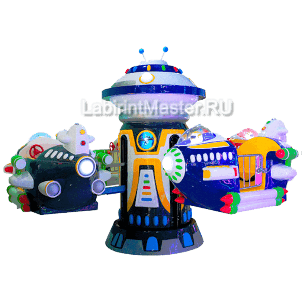 Электрическая Аттракцион карусель «Космическое путешествие», 3,5×3,5×2,6 м