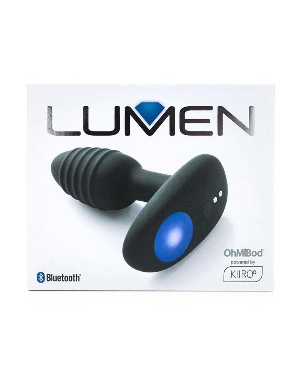 Черный интерактивный вибратор OhMiBod Lumen for Kiiroo с подсветкой - 10,2 см. (Цвет: черный)
