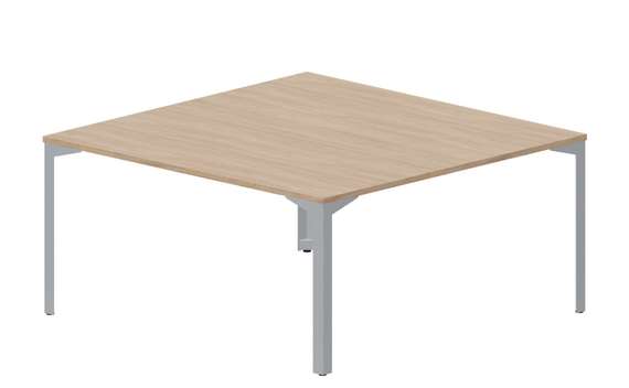 Составной стол на 2 рабочих места 158х156,6х75см, без отверстий