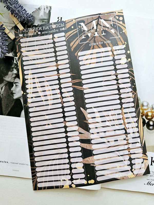 Наклейки на типсы MIW NAILS №51